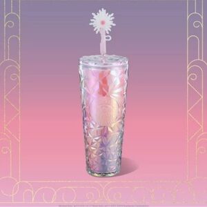 Starbucks X Wicked Pink Crystal Glinda Cold Shimmer Cup NEW